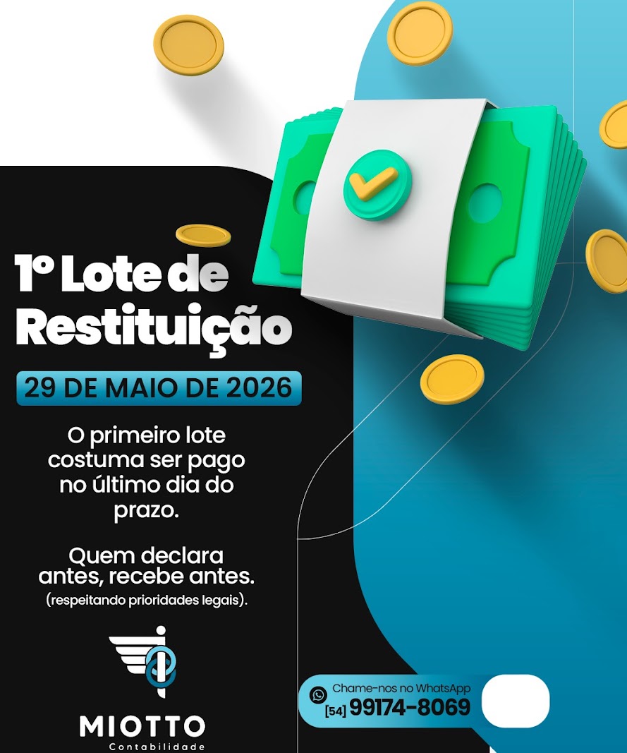 Material institucional da Miotto Contabilidade
